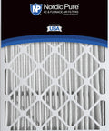 Close-up of Nordic Pure MERV 12 Air Filter Replacement 20x25x5 2 Pack for Honeywell Lennox Systems, USA-made