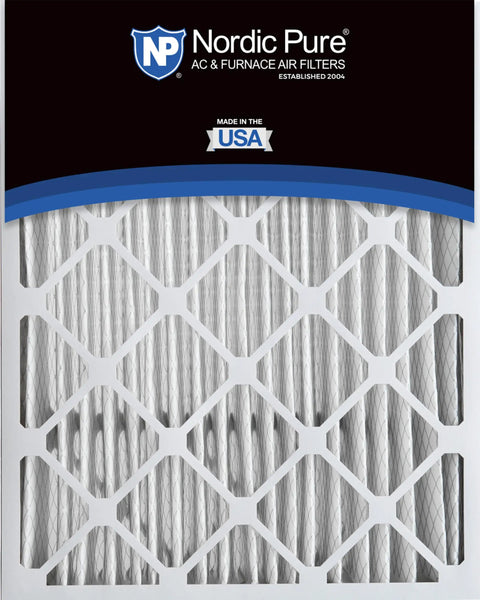 Close-up of Nordic Pure MERV 12 Air Filter Replacement 20x25x5 2 Pack for Honeywell Lennox Systems, USA-made