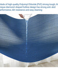 Drainage Non Slip Floor Mat 3x10 Ft Heavy Duty PVC Mesh Drainage Rug showing water being poured for drainage demonstration
