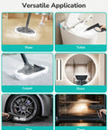 Heavy Duty Steam Cleaner With 21 Attachments, 293 Fahrenheit Steam Mop For Home And Car, 50 Oz Tank cleaning various surfaces.