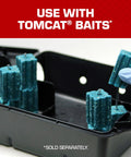 Rodent Station Trap Box With Four Bait Securing Rods And Security Key, Indoor Outdoor Weather Resistant, baits in box.
