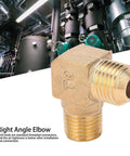 Brass Right Angle Elbow 90 Degree Threaded Adapter 13x14mm For Pneumatic Systems And Air Compressors