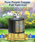 Heavy Duty One Quarter Inch NPT Brass Electric Solenoid Valve Normally Closed AC 110 Volt in outdoor setting