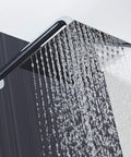 High Flow 12 Inch Rain Shower Head With Stainless Steel Square Waterfall Design For Full Body Coverage, Ultra Wide Shower Experience
