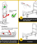 Assembly instructions for 3-in-1 Aluminum Hand Truck Dolly With 600 Lb Capacity, step-by-step folding and unfolding guide.