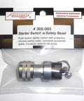 Heavy Duty Push Button Momentary Start Switch With Safety Bezel For Bump Proof Panel Mounting Five Eighth Inch Hole Beefy 60 Amps At 12 Volts Flush Terminal Screws Industrial And Automotive Grade, packaged view