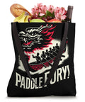 Dragon Boat Racing Festival Tote Bag For Fans And Participants Durable Canvas Carryall With Dope Vibrant Dragon Boat Artwork