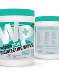 Front and back of Bleach-Free Lemon Scent Disinfecting Surface Wipes Canister, 240 Count, 3-In-1 Cleaner That Kills Ninety Nine Point Nine Percent Germs