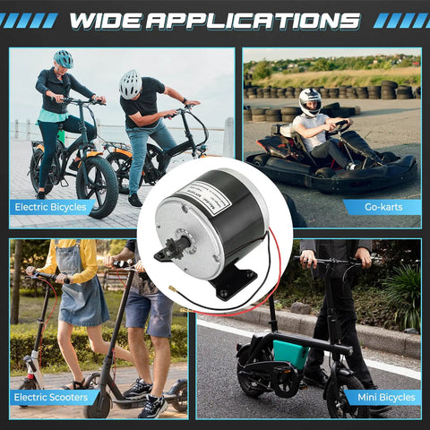 24V 350W Brushed Permanent Magnet Electric Motor For E Scooters And E Bikes Compact 2800 RPM Drive System Motor For Upgrades Bike Conversions And Small Wind Turbine Projects, brushed motor with mount for bikes and scooters