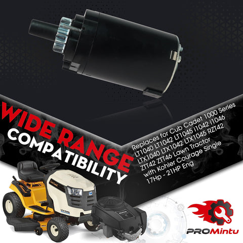 14 Tooth Starter Motor Replaces Cub Cadet 1000 Series And More For LT1040 LT1042 LT1045 LTX1040 LTX1042 LTX1045 RZT42