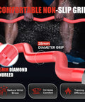 Close-up of 47 Inch EZ Curl Bar for Olympic Plates Beast Mode Ready, 500 Pound Capacity, featuring ergonomic wave grip design.