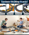 Epic Slot Car Race Track Set With Two High Speed Cars Battery Or Electric Powered Dual Lane Raceway With Lap Counter