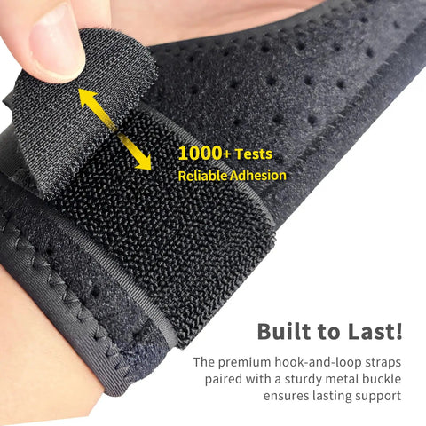 Close-up of the Thumb Spica Splint for Arthritis Pain Relief and Support emphasizing durable hook-and-loop straps.