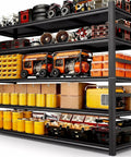 Heavy Duty 5 Tier Garage Shelving Unit 88 Inch High Industrial Storage Shelf With Adjustable Posts And Double Layer Beams Built Tough