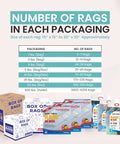 Color Knit Cleaning Rags 25 Lb Box Multipurpose Cotton T Shirt Rags For Auto Shops Workshops Mechanics Painters And Home Use