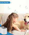 2 Pack H13 True HEPA Replacement Filter Set Compatible With Vremi And HOKEKI VK6067B Air Purifiers in living room scene