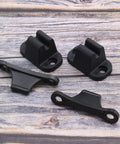 2X T Shape Door Retainer Kit Black Plastic Door Stop Catch Holder Set For Camper RV Motorhome Caravan Campervans Easy Install Durable Exterior Door And Locker Support