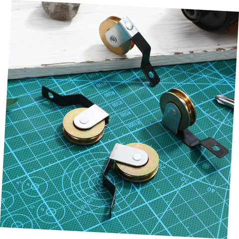 Four Pack Sliding Door Wheel Replacement Kit With Hanging Screen Rollers For Top And Bottom Tracks, No Fuss Install Hardware