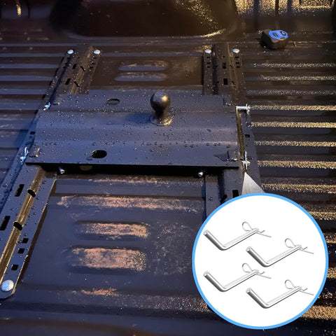 5th Wheel Pins And Clips 1/2 Inch Diameter Fits 5th Wheel Hitch And Rail Gooseneck Hitches Galvanized Rust Resistant