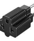 All In One NEMA Power Adapter Plug And Play Converts 125V 15A Household To 250V 20A NEMA T Blade For EV Charging And Heavy Duty Electronics