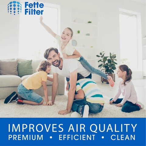 Family playing in living room with Premium 4 Pack Humidifier Filters For HAC 504 Series And HCM 350 Cool Mist Humidifiers