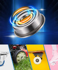 5x14x5mm Deep Groove Ball Bearing Flanged Shield F605ZZ Double Metal Shield 10 Pack Durable Universal Bearings For Motors RC Projects And Machinery Replacement Low Noise, flanged steel bearing shown with roller and skate applications