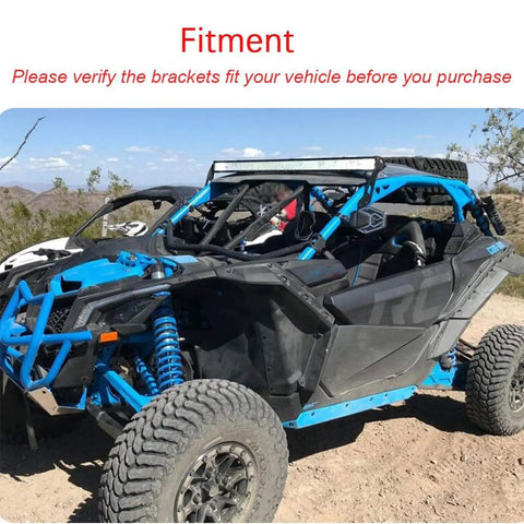 Rugged Roof Mount Brackets For 50 Inch And 52 Inch LED Light Bars Fits Maverick X3 And X3 Max 2017 2026 All Models Upper Roof
