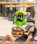 Forty Three Inch Inflatable Cactus Cooler With Sombrero Hat For Fiesta And Cinco De Mayo Party Supplies A Fun Functional Inflatable Pool Party Cooler And Desert Theme Decor That Keeps Drinks Cold
