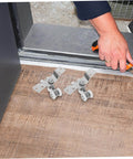 2 Pack Sliding Door Rollers Heavy Duty Stainless Steel Silent Nylon Wheels for Indoor Outdoor Use on track installation