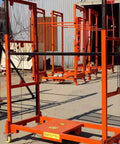 Built Tough Electric Lift Cart Heavy Duty Cargo Elevator Platform with anti-slip deck designed for outdoor aerial work.