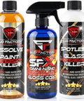 Ultimate Upgraded Paint Glass Water Spot and Stain Removers Plus Protection Coating Bundle for Cars Homes and Boats Three Pack