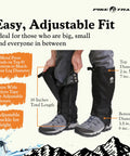 Adjustable Leg Gaiters Lightweight Waterproof Leg Guards For Men And Women Perfect For Hiking Hunting Trekking And Fishing Defense Force Camo 1 Pair with velcro closure system and adjustable fit.