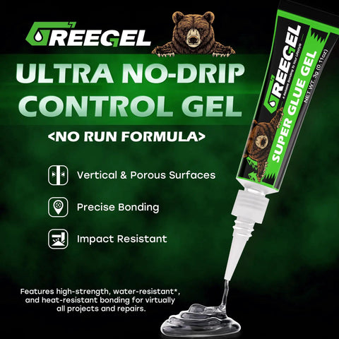 All Purpose Super Glue Gel For Plastic Shoes Metal Ceramic And Wood Crystal Clear Instant Bond In 10 To 45 Seconds No Run Formula.