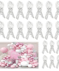 Clear Balloon Arch Clips 3.5 Inch Heavy Duty Spring Clamps 20 Pack For Backdrops Birthday Party Decor Photo Studios Beach Towels Crafts And More No-Fuss Setup Ideal For Balloon Arches Backdrops Photo Booths Event Decor And Craft Projects