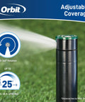Saturn III Gear-Drive Rotor Water Sprinkler 2-Pack For Precise Yard Watering Adjustable 40 To 360 Degree Arc Reach Up To 25 Feet