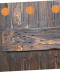 DIY Friendly Quick Fix Furniture Repair Kit Self Adhesive Screw Hole Reinforcement Stickers on wooden cabinet surface