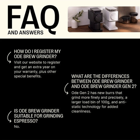 FAQ about 64mm Flat Burr Electric Coffee Grinder Built For Brewed Coffee Lovers With 31 Grind Settings Single Dose Design