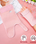 Pink 2 Pack Carpal Tunnel Wrist Braces For Night Use, Cushioned Sleep Splints, Adjustable with Enhanced Thumb Hole, Breathable