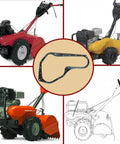 Rear Tine Tillers Gearcase Gasket with Husqvarna CT2105 R CRT650 A models and outline, part 532431022 532106211 431022 161963