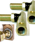 Beefy 2 Pack Ball Joint With Tough Crimp Construction And 3/8-24 RH Thread For Cub Cadet MTD Fits LT2042 LT2138 LT2180 And More Zinc Yellow Coated For Rust Protection, two gold ball joints
