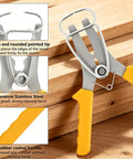 Ultimate Miter Spring Clamp Pliers Kit For Woodworking Pros Plus Crown Molding Tools With 16 Clamps And Storage Ring, stainless steel