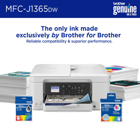 INKvestment 1365 Wireless Color Inkjet All In One Printer With Automatic Duplex Printing And 1.8 Inch Color Display with ink boxes