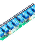 Beefy Eight Channel Relay Module With Optocoupler Isolation For PLC Automation And Industrial Control 12V DC Coil High Or Low Level Trigger