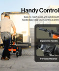 SuperHandy Electric Trailer Dolly With 7500 Lb Capacity showing ergonomic handle for easy control and operation.