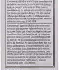Back packaging of Built Tough Hex Shank Countersink Drill Bit With Adjustable Depth And Replaceable Inserts, showing instructions and specifications.