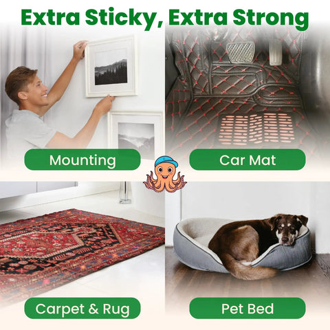 Extra Sticky, Extra Strong Heavy Duty Hook And Loop Strips Keep Sofa Cushions Locked Where They Go Extra Wide Non Slip Tape