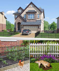 Keep Pups From Digging With This No Dig Animal Barrier Fence 25 Panels 32In Tall By 49Ft Long Rustproof Metal Stakes Decorative Garden Border Fencing For Outdoor Yards And Patios