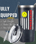 Dope 20 Oz Travel Tumbler For Pickleball Crew Sleek Insulated Drinkware With Secure Lid features spill-proof lid and stainless steel straw.
