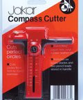 Circle Cutter For Precise Circles In Paper Vinyl Rubber And Leather Crafting Diy Projects Pro Grade Tool With Adjustable Diameter From One Cm To Fifteen Cm Plus Six Spare Blades And Two Pencil Leads In The Handle.
