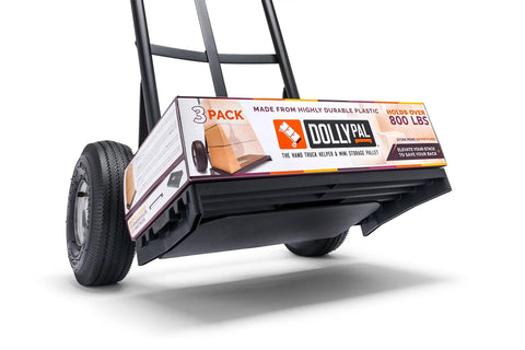Built Tough Hand Truck Helper And Mini Storage Pallet Deck Made For Smooth Sailing On Concrete Floors With Serious Weight Carrying Power For Heavy Jobs Three Pack